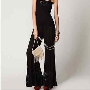 Free People Silk Jumpsuit Size Medium